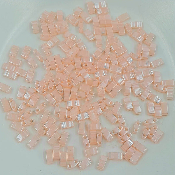 Miyuki Half Tila Beads Pink Pearl Ceylon 7.5gm Bag