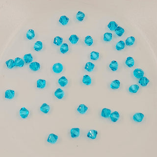 4mm Glass Bicone Turquoise 20 Pack