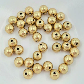 8mm Brass Round Bead Gold