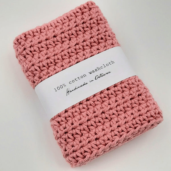 Cotton Wash Cloth - Pink