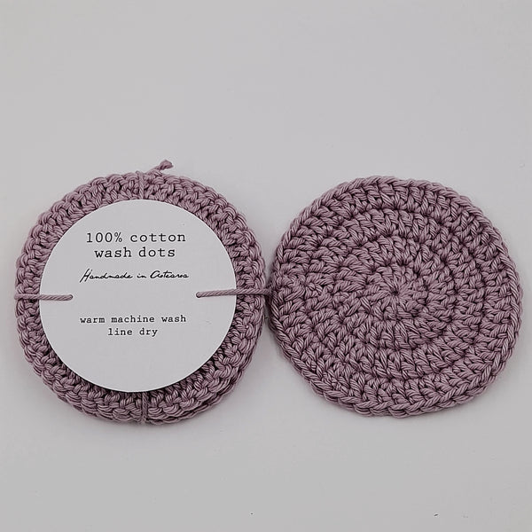 Cotton Wash Dot - Lilac (set of 4)