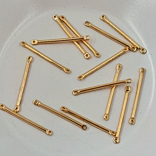 2-Hole Connector- 25mm Gold Strip