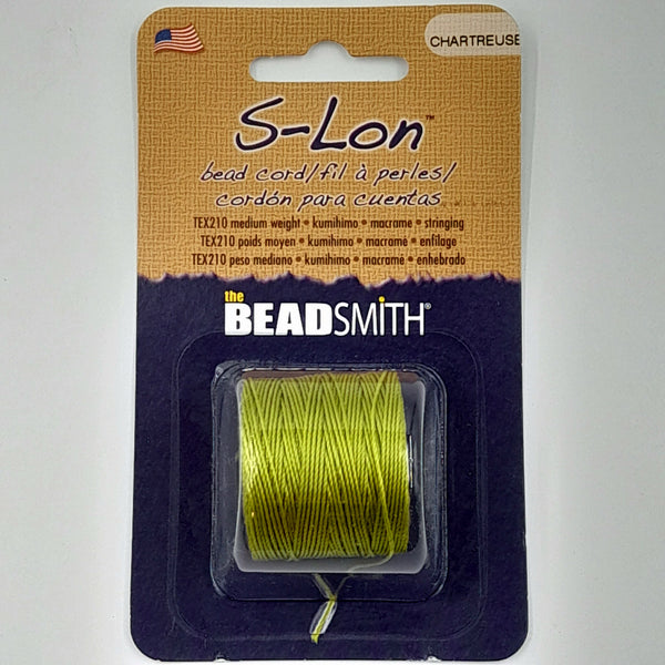 S-Lon Nylon Cord 0.5mm Chartreuse Yellow Green 70m Reel