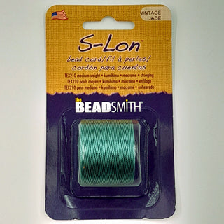 S-Lon Nylon Cord 0.5mm Vintage Jade 70m Reel