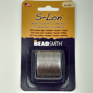 S-Lon Nylon Cord 0.5mm Silver 70m Reel