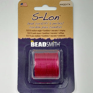 S-Lon Nylon Cord 0.5mm Magenta 70m Reel