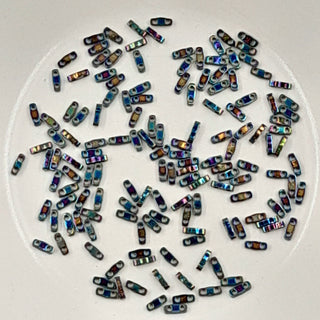 Miyuki Quarter Tila Beads Medium Blue Iris 3gm Bag