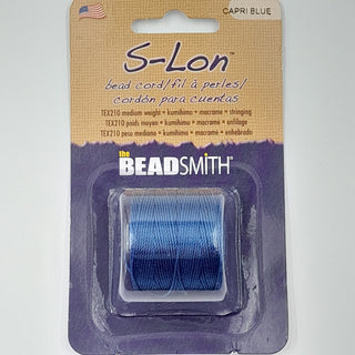 S-Lon Nylon Cord 0.5mm Capri Blue 70m Reel