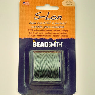 S-Lon Nylon Cord 0.5mm Celery Green 70m Reel