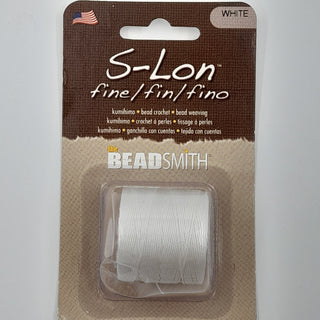 S-Lon Nylon Cord 0.4mm White 109m Reel