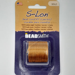 S-Lon Nylon Cord 0.5mm Gold 70m Reel