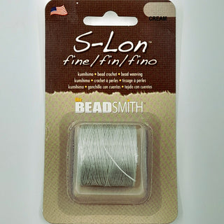 S-Lon Nylon Cord 0.4mm Cream 109m Reel