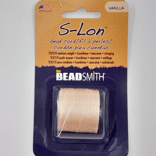 S-Lon Nylon Cord 0.5mm Vanilla 70m Reel