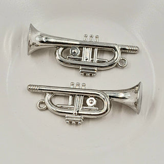 Pendant - Trumpet Shaped Silver 51mm