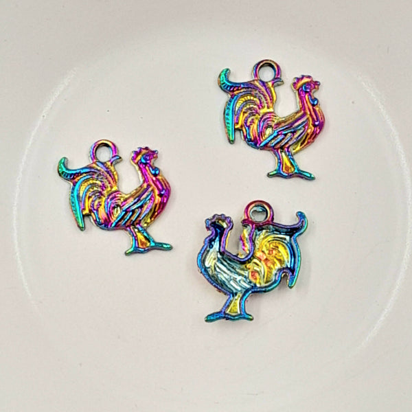 Charm-Multi Coloured Rooster