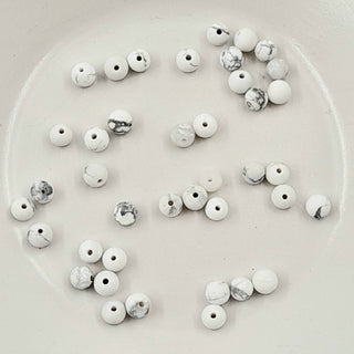 Howlite Matte 4mm Round 20 Pack