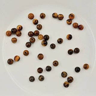 Tiger Eye 4mm Round 20 Pack
