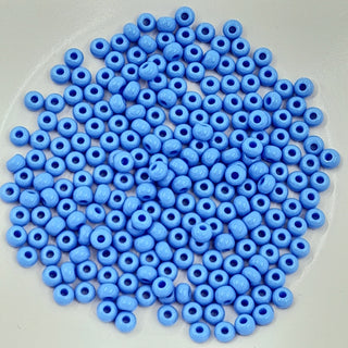 Japanese Seed Beads Size 6 Opaque Pale Blue 7.5gm Bag