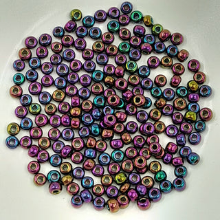 Miyuki Seed Beads Size 6 Metallic Dark Plum Iris 7.5gm Bag