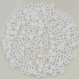 Miyuki Seed Beads Size 6 Matte Opaque White 7.5gm Bag