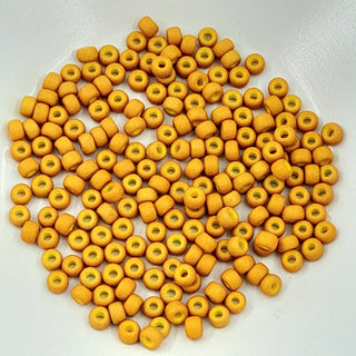 Miyuki Seed Beads Size 6 Matte Opaque Mustard 7.5gm Bag