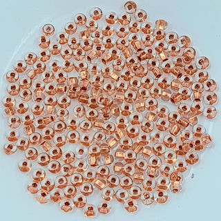 Japanese Seed Beads Size 6 Copper Lined Crystal 7.5gm Bag