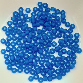 Miyuki Seed Beads Size 6 Matte Transparent Sapphire 7.5gm Bag