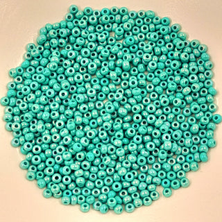 Japanese Seed Beads Size 8 Green Turquoise AB 7.5gm Bag