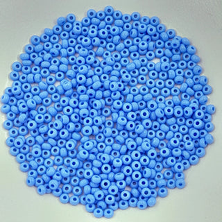 Japanese Seed Beads Size 8 Opaque Pale Blue 7.5gm Bag