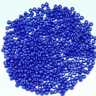 Miyuki Seed Beads Size 8 Transparent Cobalt 7.5gm Bag