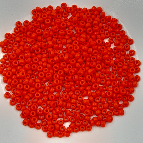 Miyuki Seed Beads Size 8 Opaque Vermilion Red 7.5gm Bag