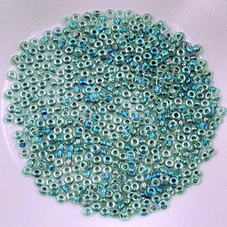 Miyuki Seed Beads Size 8 Seafoam Lined Crystal AB 7.5gm Bag