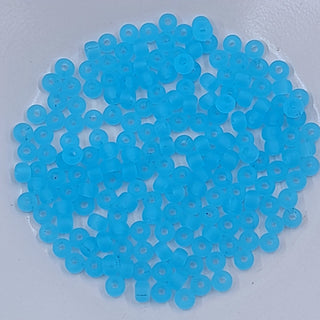 Miyuki Seed Beads Size 6 Matte Transparent Light Blue 7.5gm Bag