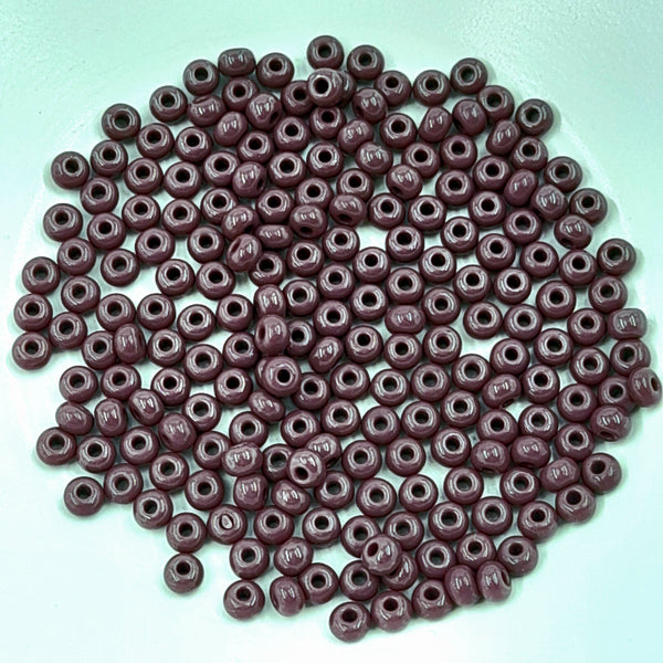 Japanese Seed Beads Size 6 Opaque Purple 7.5gm Bag