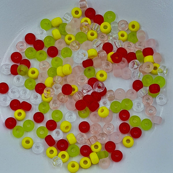 Miyuki Seed Beads Size 6 Pink Lemonade Mix 7.5gm Bag