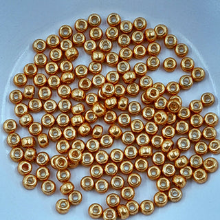 Miyuki Seed Beads Size 6 Galvanised Yellow Gold 7.5gm Bag