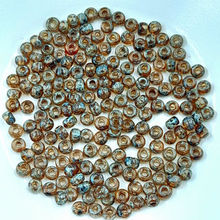 Miyuki Seed Beads Size 6 Picasso Light Smoky Topaz 7.5gm Bag