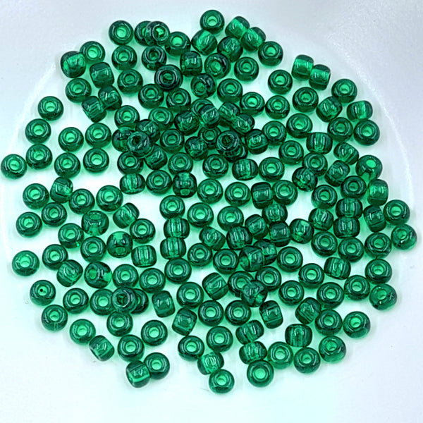 Miyuki Seed Beads Size 6 Transparent Green 7.5gm Bag