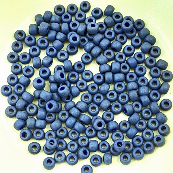 Miyuki Seed Beads Size 6 Matte Cobalt 7.5gm Bag