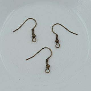 Findings - Metal Earring Hooks Antique Gold 20 pack