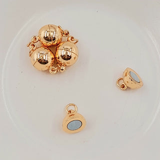 Magnetic Clasp With Jump Rings Warm Gold