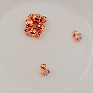 Magnetic Clasp With Jump Rings Rose Gold