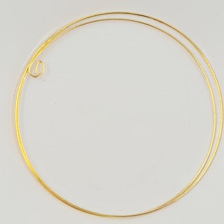 Memory Wire Bracelet Blank Gold 60mm