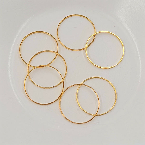 Findings - Metal Round Closed Ring Gold 20mm