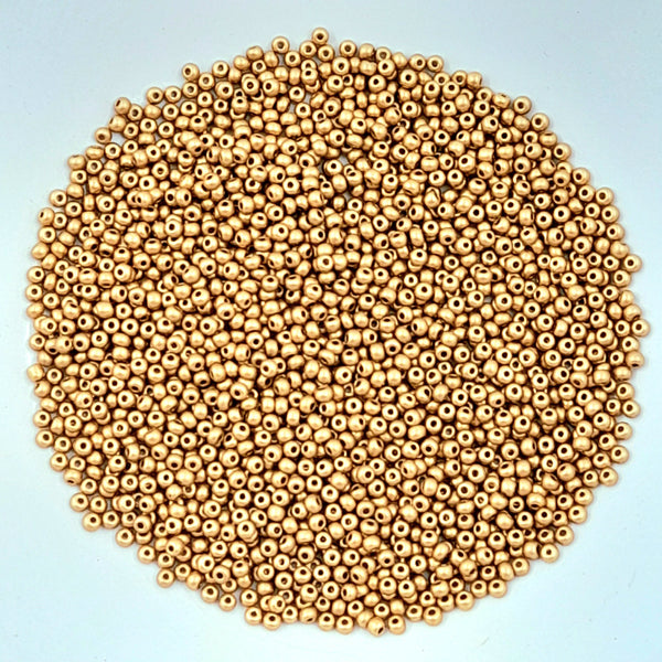 Japanese Seed Beads Size 11 Pale Bronze Gold 7.5gm Bag