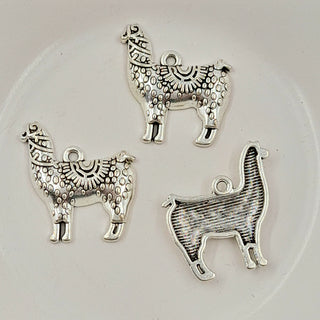 Charm - Llama Silver 25mm