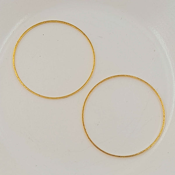 Findings - Metal Round Closed Ring Gold 30mm