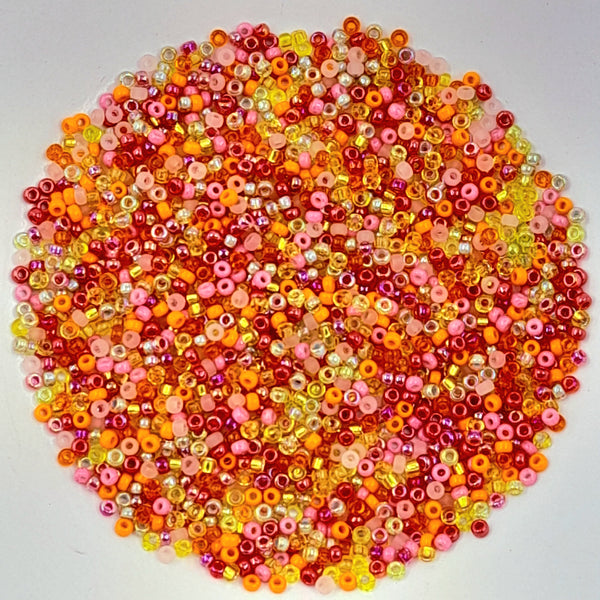 Miyuki Seed Beads Size 11 Tango Mix 7.5gm Bag