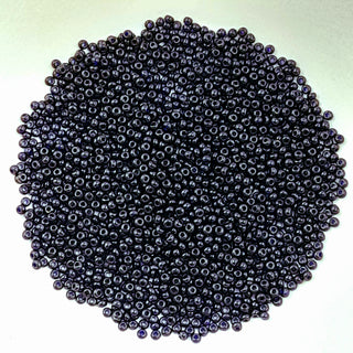 Japanese Seed Beads Size 11 Transparent Dark Violet Cobalt 7.5gm Bag