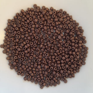 Chinese Seed Beads Size 8 Opaque Chocolate 25gm Bag